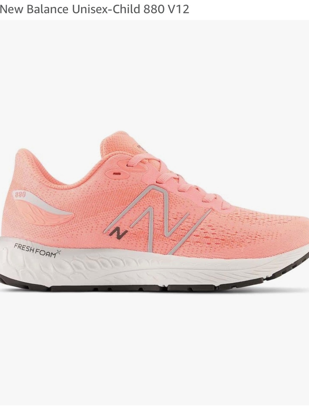 New Balance Pink/White Fresh Foam Running Shoe (10.5 toddler)